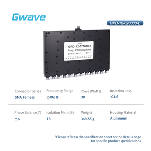 12 chiều cho bộ chia công suất SMA cho viễn thông 2 GHz đến 8 GHz 30 Watt được đánh giá từ - Product Image 2