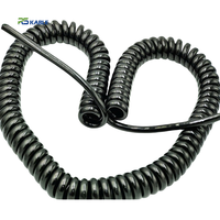 Câble spiralé Rousheng économique à 2/3 conducteurs, câble en spirale à 8 conducteurs, câble télescopique spiralé à 8 broches haute élasticité