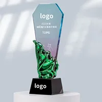 Trophée en cristal de verre pour compétition, souvenirs, trophée en cristal coloré, couleur personnalisée, trophée de récompense en cristal imprimé en 3D