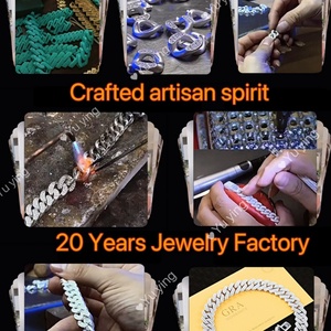 Chaîne cubaine en moissanite lourde de 22 mm pour hommes, chaîne en argent massif S925, collier hip hop, chaîne cubaine en moissanite VVS - Product Image 6