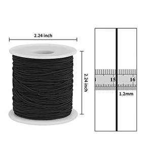 Cordon élastique en gros de 0,8 mm et 1,0 mm, 50 mètres par rouleau, pour la fabrication de bijoux - Product Image 5