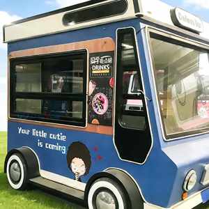 电动四轮餐车/移动餐车，适合公园、咖啡馆、食品摊位等场所。 - Product Image 1