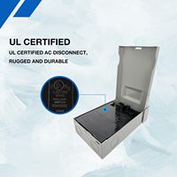   Boîtier de déconnexion électrique NEMA AC 3P 3R en métal, 120V/240V, pour extérieur, avec interrupteur non fusible, 30A/60A