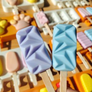 Moule en silicone ovale durable de qualité alimentaire sans BPA à 4 cavités pour sucettes glacées et glaces DIY - Product Image 6