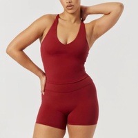 Tenues de sport populaires pour la gym et le fitness, vêtements de sport, ensembles de yoga et d'entraînement 2 pièces pour femmes