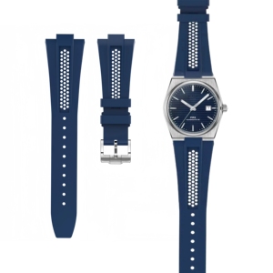 Montre en Silicone Bnad 12mm * 27mm pour TISSOT <span class=keywords><strong>PRX</strong></span> 40mm Respirant Doux Confortable Étanche Sport Remplacement Bracelet de Montre - Product Image 2