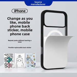Carcasa Magnética para Teléfono con Espejo, Nuevo Estilo, con Panel Trasero Reutilizable <span class=keywords><strong>y</strong></span> Adhesivo, Diseño Personalizable DIY I18e I17 I16 - Product Image 1