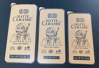 Pellicola Protettiva in Ceramica PET Opaca 9D 100D per iPhone 15 Pro Max 14 13 Pro 12 11 XR XS, Protezione Schermo Trasparente Opaca