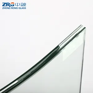 Puerta de ventana de construcción de 6mm, 8mm, 10mm, 12mm de grosor, cristal templado curvo transparente