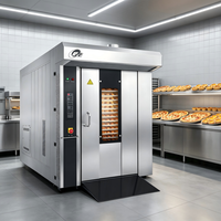 Four à œufs/pizzas professionnel 32/64 plateaux, four rotatif à air chaud avec fonction vapeur, four à convection 16 niveaux