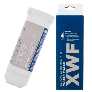 Cartouche de filtre à eau pour réfrigérateur XWF, charbon actif, plastique, pour usage domestique, débit de 800 GPD, durée de vie du filtre de 6 mois, paquet individuel - Product Image 1