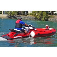 Bateau pneumatique de luxe pour jet-ski, de haute qualité, portable, haute résistance, blanc, PVC 0,9 mm, bateau pneumatique à moteur pour jet-ski