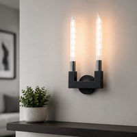 Applique murale moderne en laiton et cuivre, luminaire LED pour allée, applique murale noire de luxe pour intérieur, décoration murale pour salon