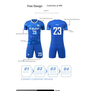 Kaos Sepak Bola Kontrol Kelembapan Stok Tersedia Teknologi Tetap Kering Hitam Oranye Hoop Jersey Sepak Bola - Product Image 6