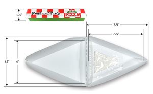 Scatola Monoporzione per Fette di Pizza, Spessa e Robusta, Usa e Getta, con Finestra Trasparente, Adatta per Microonde e Congelatore - Product Image 4