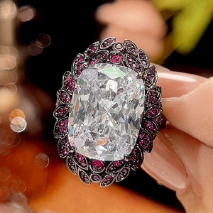 Conjuntos de Joyería Ecológicos de Cobre Dorado Hipoalergénicos, Resistentes al Agua y al Deslustre, con Colgante de Zirconia Negra y Gris de 12*16mm, para Fiesta - Product Image 5