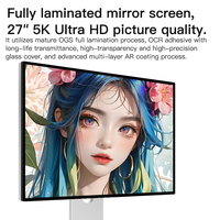 Écran 27 pouces 5K pour Mac, moniteur de jeu pour PC, écran d'ordinateur 27 pouces, écran LCD 4K 5K, écran de studio