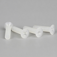 Vis à tête fraisée en PVDF M2 M3 M4 M5 M6 M8 M10 M12, vis de machine en plastique Phillips