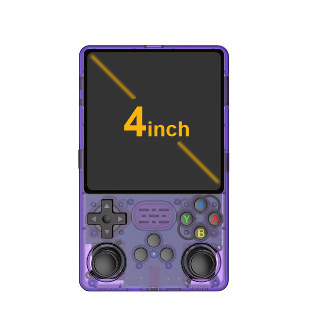 R36PLUS 4 Inch Large Screen Plus Handheld Game Console 64GB Handheld Retro Game Player Wifi Function Support 2 Player