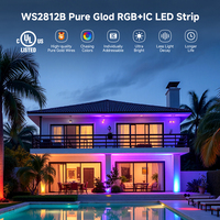 Pixel haute densité Rbgic Dream Color 1m 144leds IP67 IP20 lumière clignotante numérique Ws2812b bande LED