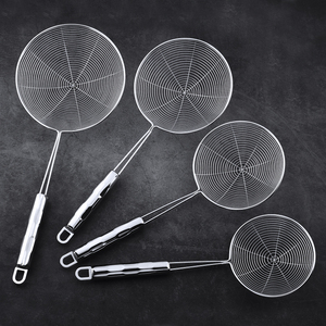 بيع بالجملة مجموعة مصفاة المطبخ من الفولاذ المقاوم للصدأ من الدرجة الغذائية ، مجموعة مقشدة دقيقة وصفي المعكرونة ، مواد معدنية - Product Image 3