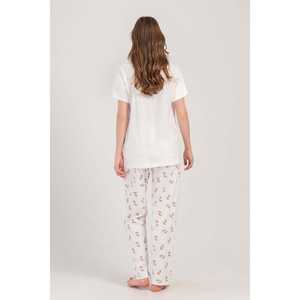 Conjunto de Pijama para Embarazadas de Manga Corta y Pantalón Doble, Cómodo para Dormir - Product Image 1