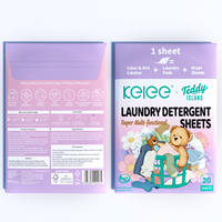 Feuilles de lessive KELEE, nettoyage en profondeur, écologiques, biodégradables, parfum floral, sans danger pour les couleurs, 3-en-1, multifonctions