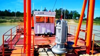Mini-drague électrique submersible à assemblage rapide avec pompe et moteur, capacité 500 m/h, à vendre