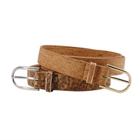 Ceinture vintage en liège pour femmes, design rétro personnalisé, accessoire de taille écologique, vente en gros directe d'usine