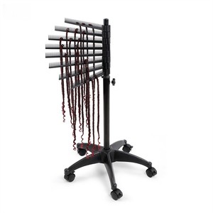 Portable hair salon <b>wig</b> support stand hair <b>braiding</b> frame rotatable hair extension storage rack - Product Image 5