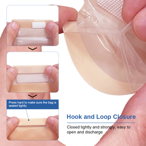 Zodelo กระเป๋าทึบแสงสองชิ้นได้รับการรับรองจาก IOS & CE สำหรับการดูแล iostomy <span class=keywords><strong>Stoma</strong></span> - Product Image 3