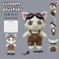 Fabricant de jouets en peluche personnalisés OEM/ODM – Peluches animales personnalisées avec expression émotionnelle de chat triste déchiré et fondu – Cadeaux