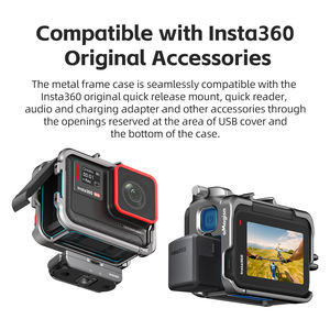 Insta360 AcePro2/AcePro용 AMagisn 메탈 보호 프레임 케이스, 알루미늄 합금 하우징 프레임 액세서리 - Product Image 5