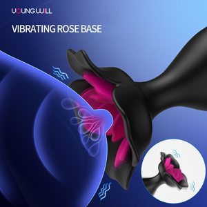 Vibromasseur télécommandé Rose noir et prise anale jouets de masseur de sexe en Silicone souple pour hommes et femmes jouets Sexy pour hommes jouets Saxy - Product Image 2