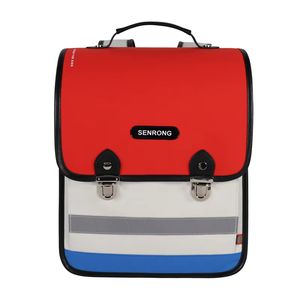 Mochila escolar personalizada Sesame Baby para primaria, grados 1-3, estilo británico, unisex, ligera, duradera, de microfibra y cuero sintético. - Product Image 4