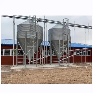 Chinese Manufacturer Sells Galvanized Chicken Feed Silos