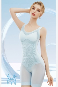 Body sculptant à motif maillé avec soutien-gorge rembourré intégré, bretelles larges réglables, contrôle du ventre, effet push-up fessier et compression mi-<span class=keywords><strong>cuisse</strong></span> - Product Image 6