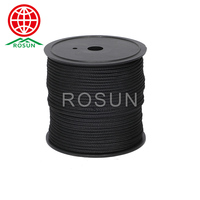 Cordon en nylon tressé de 3mm pour l'extérieur Corde en polyester pour l'emballage Durable et résistant aux intempéries