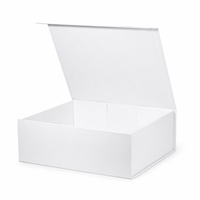 Boîte cadeau rigide à couvercle rabattable blanche, emballage personnalisé pour les soins de la peau, les cosmétiques, les bijoux, les parfums, les coffrets cadeaux, présentation de la marque au détail