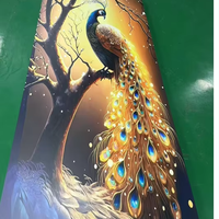 Revêtement mural en marbre recyclable, imperméable, avec protection UV haute brillance / Panneau décoratif intérieur en PVC flexible imitation marbre