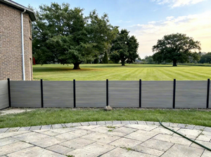 Clôture et portail en WPC imperméables et résistants à l'humidité pour jardin de villa, entretien réduit, clôture co-extrudée - Product Image 5