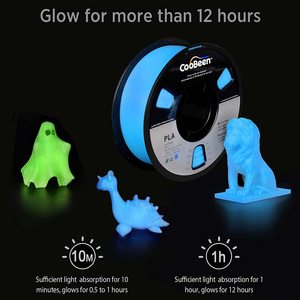 COOBEEN-Filament 3D en soie arc-en-ciel brillant PLA 1.75mm/1kg enroulement soigné pour imprimante 3D FDM - Product Image 2