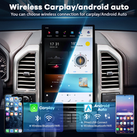 Radio Multimedia con Pantalla de 12.95 Pulgadas para Ford F150 Serie 2015-2021, Reproductor de DVD, Snapdragon 665, Carplay Inalámbrico, Unidad Principal HD