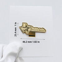 Metal el sanatları plaka altın harf şapka klipleri Pin anahtar dizayner şapka çam