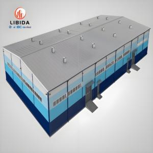 Entrepôt industriel préfabriqué en acier à trempage à chaud, grande surface, sans colonnes, atelier à ossature métallique, entrepôt en acier anticorrosion - Product Image 5