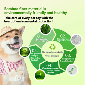 2025 yeni stil Pet oyuncak parçalanabilir doğal Molar kemik kauçuk çevre dostu toptan köpek oyuncaklar yüksek kalite - Product Image 6