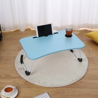 Vente directe d'usine, table d'ordinateur pliable en MDF pour la maison, le bureau, design compact, facile à transporter, utilisation en dortoir