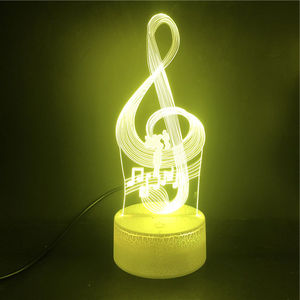 Lámpara Acrílica Personalizada con Control Táctil RGB, Patrones de Instrumentos Musicales, Ideal <span class=keywords><strong>para</strong></span> Decoración de <span class=keywords><strong>Bodas</strong></span> <span class=keywords><strong>y</strong></span> Fiestas - Product Image 6
