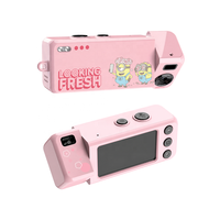 YMX Despicable Me Lipstick Camera voor tieners met draaibare lens en koordgat voor kettingdrager, geschikt voor stadsuitjes