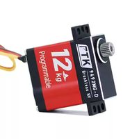 Servomoteur numérique sans balais étanche PTK 9492 MG-D 9g 12KG à couple élevé avec engrenages métalliques en acier inoxydable pour modèle d'avion à voilure fixe